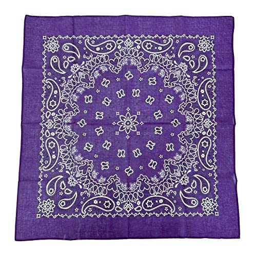 Image of Single Pack Bandanas 60s Premium Cotton Soft Thin Handfeel Large Handkerchief for Men and Women