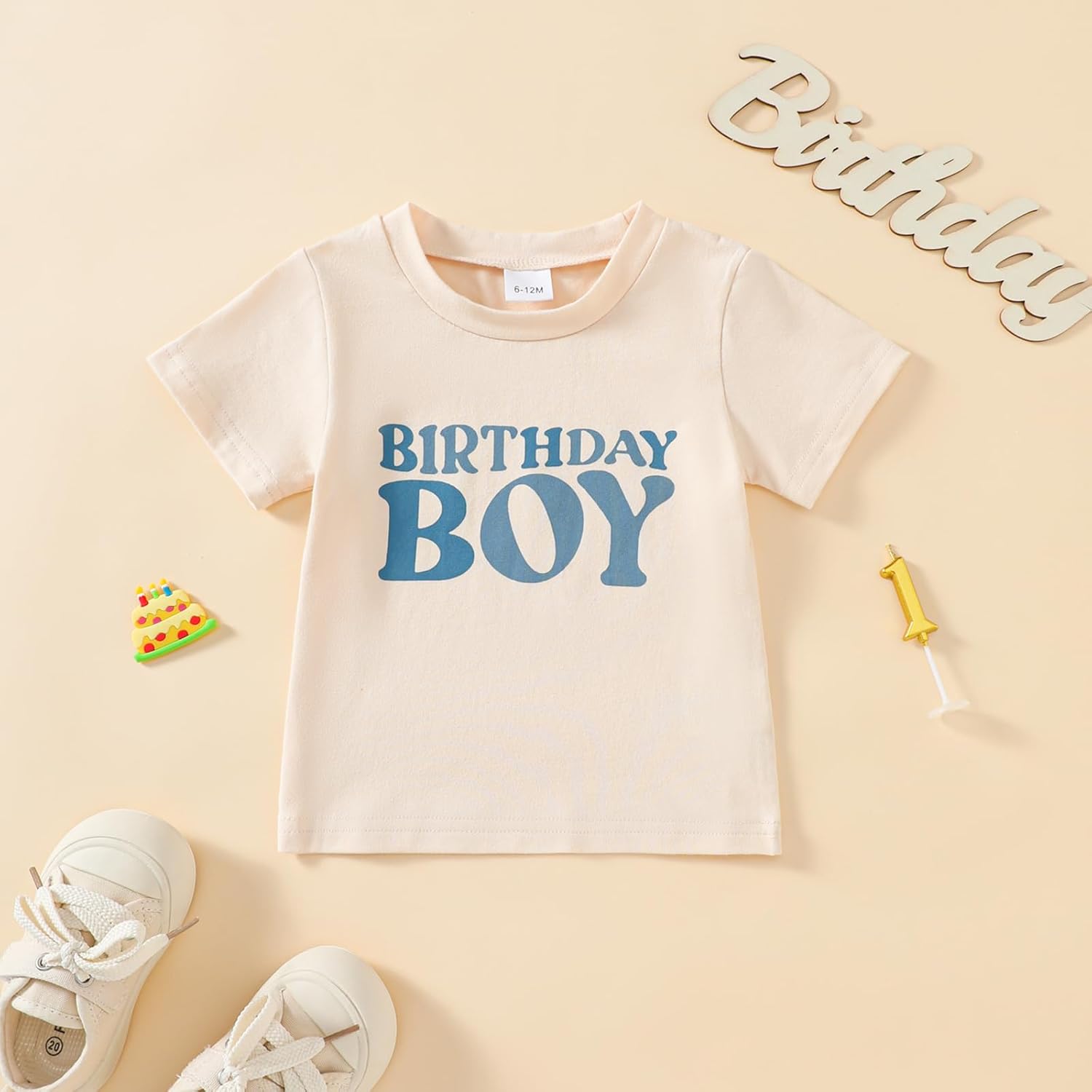Baby Boy First Birthday Outfit 1st Birthday T-shirt+ One Letter Shorts 1 Year Old Clothes