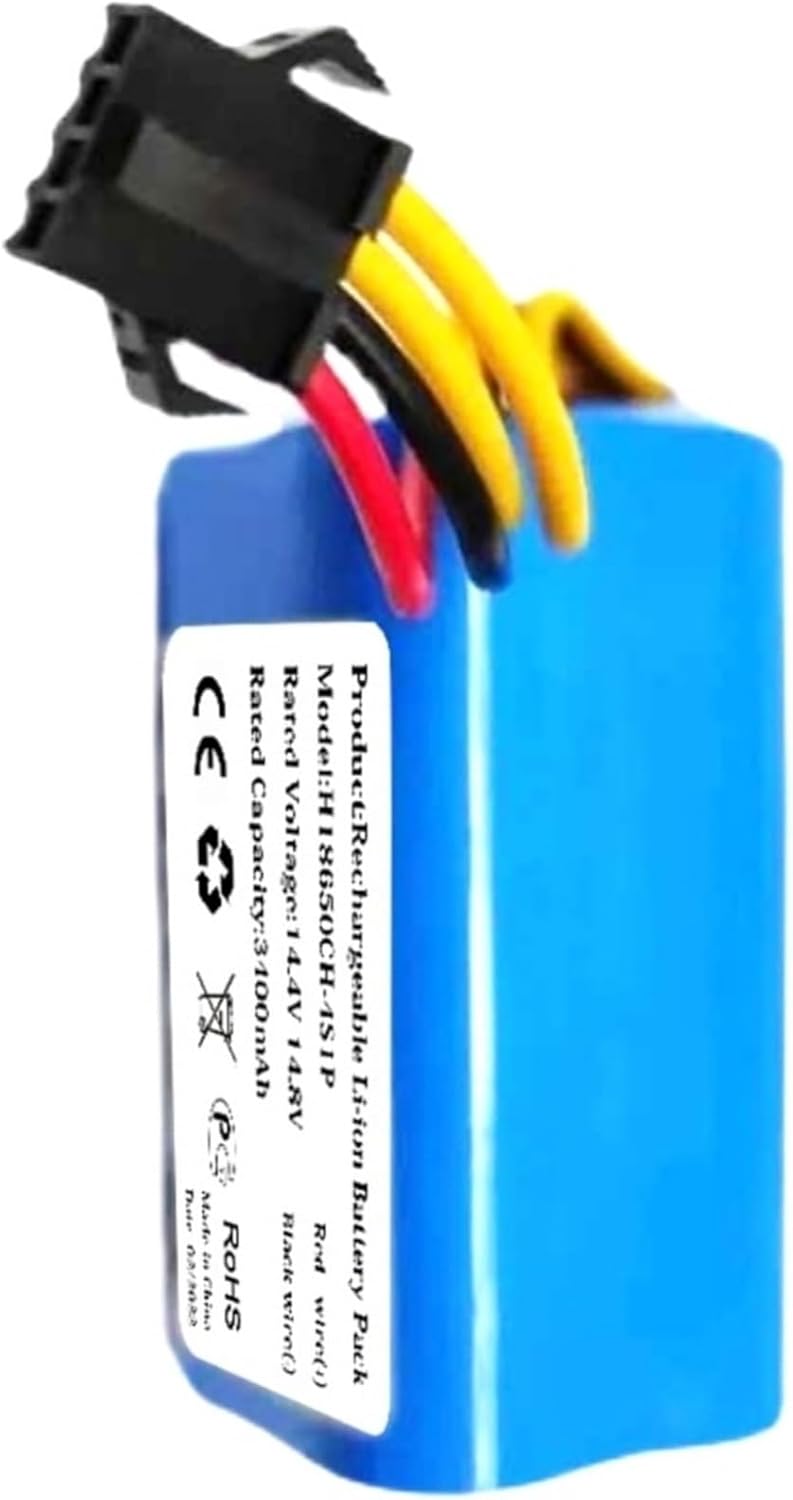 14.4V 3400mAh/2800mAh Battery N763-007 4INR19/66, Compatible For Kitfort, KT-5113 Robotic Vacuum Cleaner(2800mAh Battery)