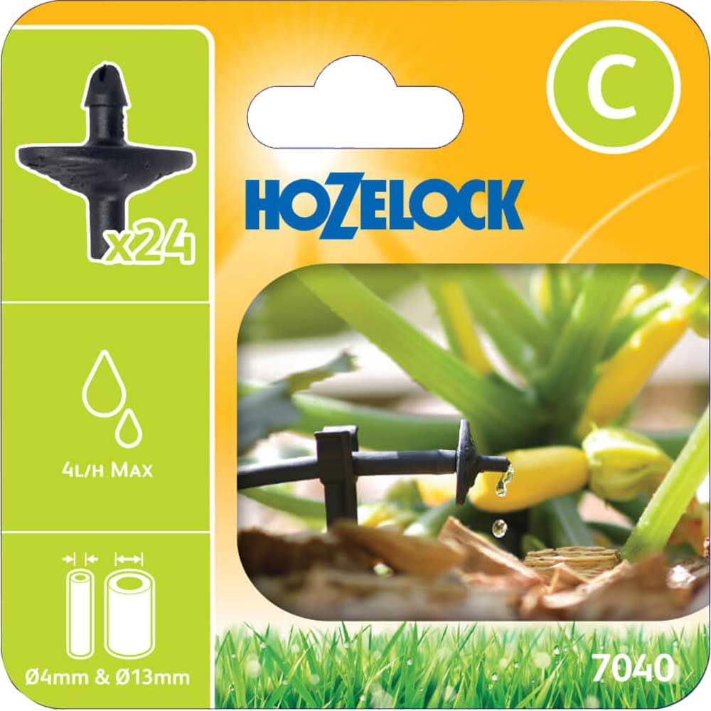 Hozelock Multi Colour 7040 Pinch Drip Dripper (Pack 24)