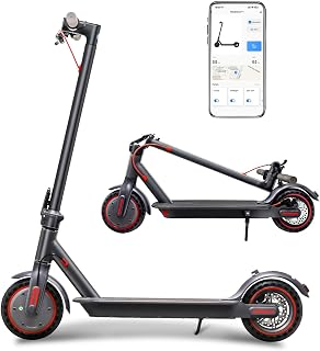 8.5" Aluminum Alloy Folding Electric Scooter Connectivity App Legal for Road Including Lock Function Load, 30Km Autonomy, Battery 387Wh, Maximum Load 120kg