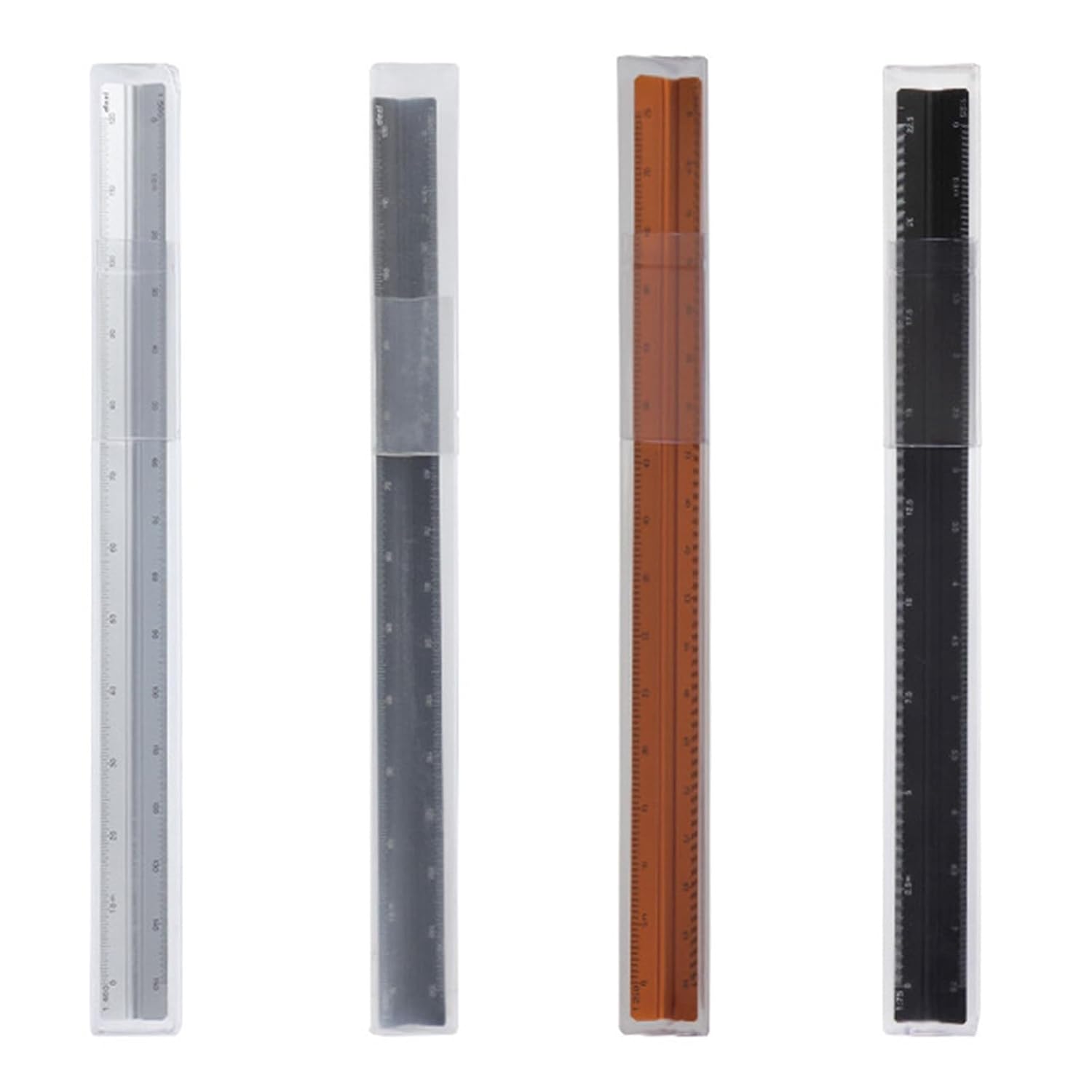 Professional Triangular Scale Ruler Aluminum Drafting Ruler Metal Scale Rulers Architectural Scale Rulers