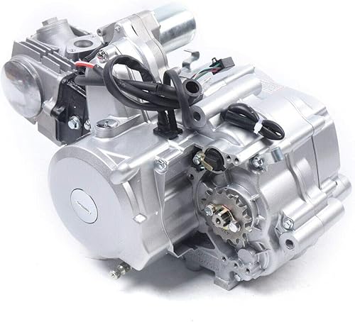 Miniatura 2 de Motor de motor de 125 cc semi automático con silenciador de arnés de cableado 3 hacia adelante 1 revés con carbohidratos ATV Quad Gokart para ATV