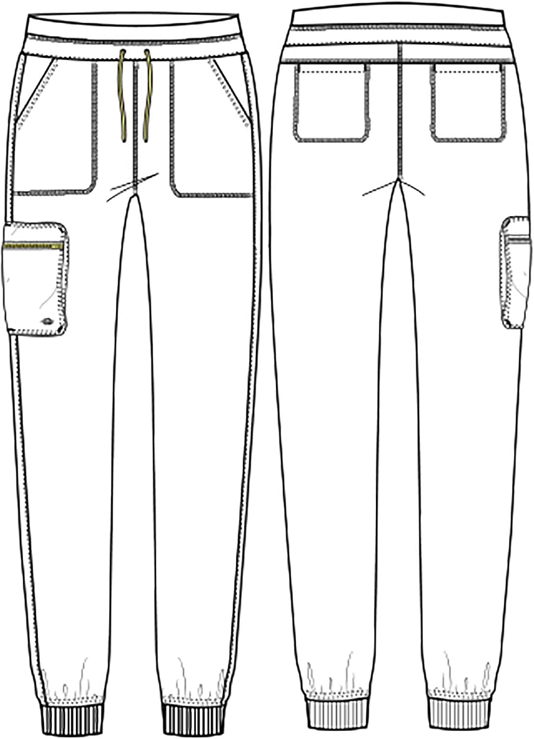 Dickies Dynamix Women Scrubs Pant Mid Rise Jogger DK234, M, Navy - Image 7