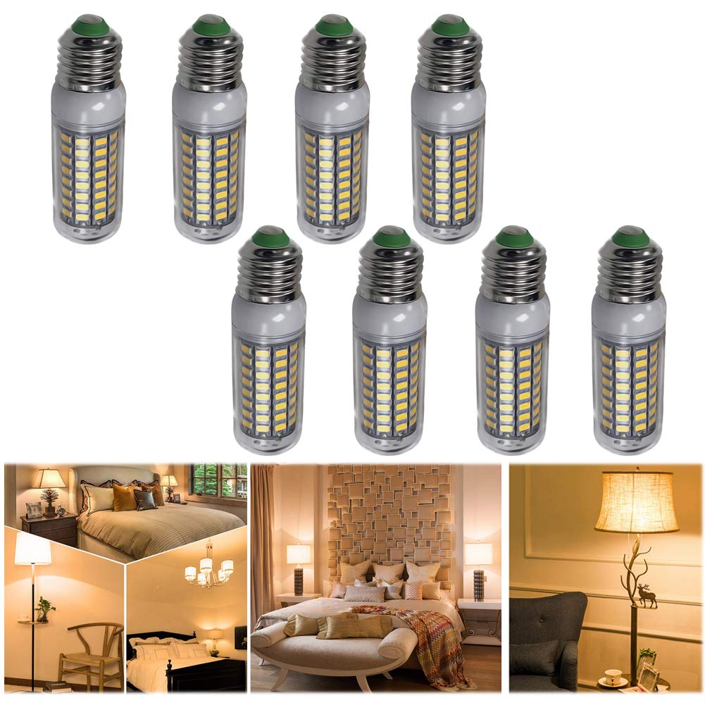 Bombilla LED maíz 1300 lm, 13 W, 89 bombillas lámpara vela SMD 5730, equivalente a 130 vatios, la familia, cálido