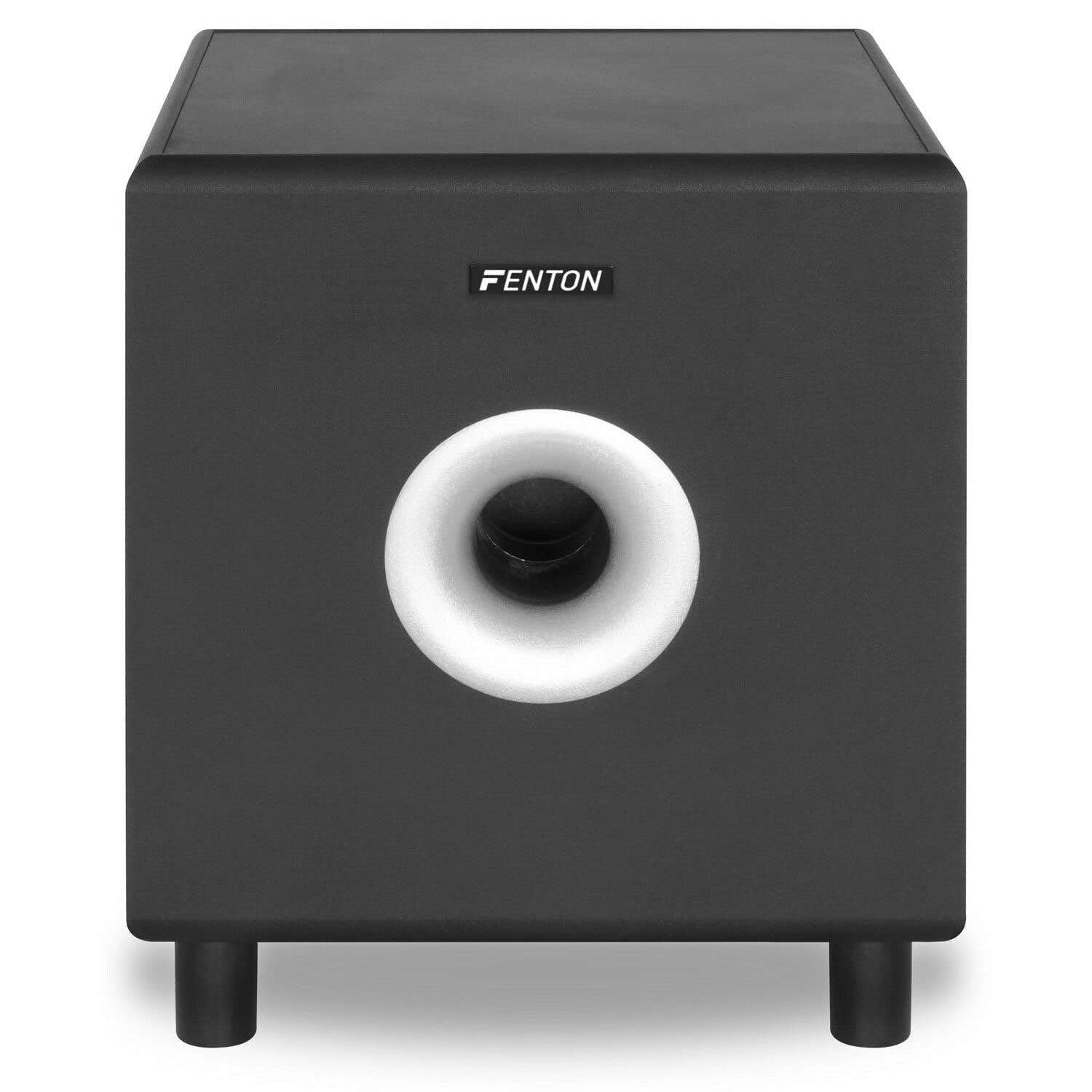 Fenton SHFS08B - Subwoofer aktiv Heimkino - 8 Zoll - 200 Watt Sub Woofer mit integriertem Verstärker - Bass Box - Perfekt zum Aufrüsten Ihres HiFi Heimkinosystems, TV-Soundanlage - Schwarz