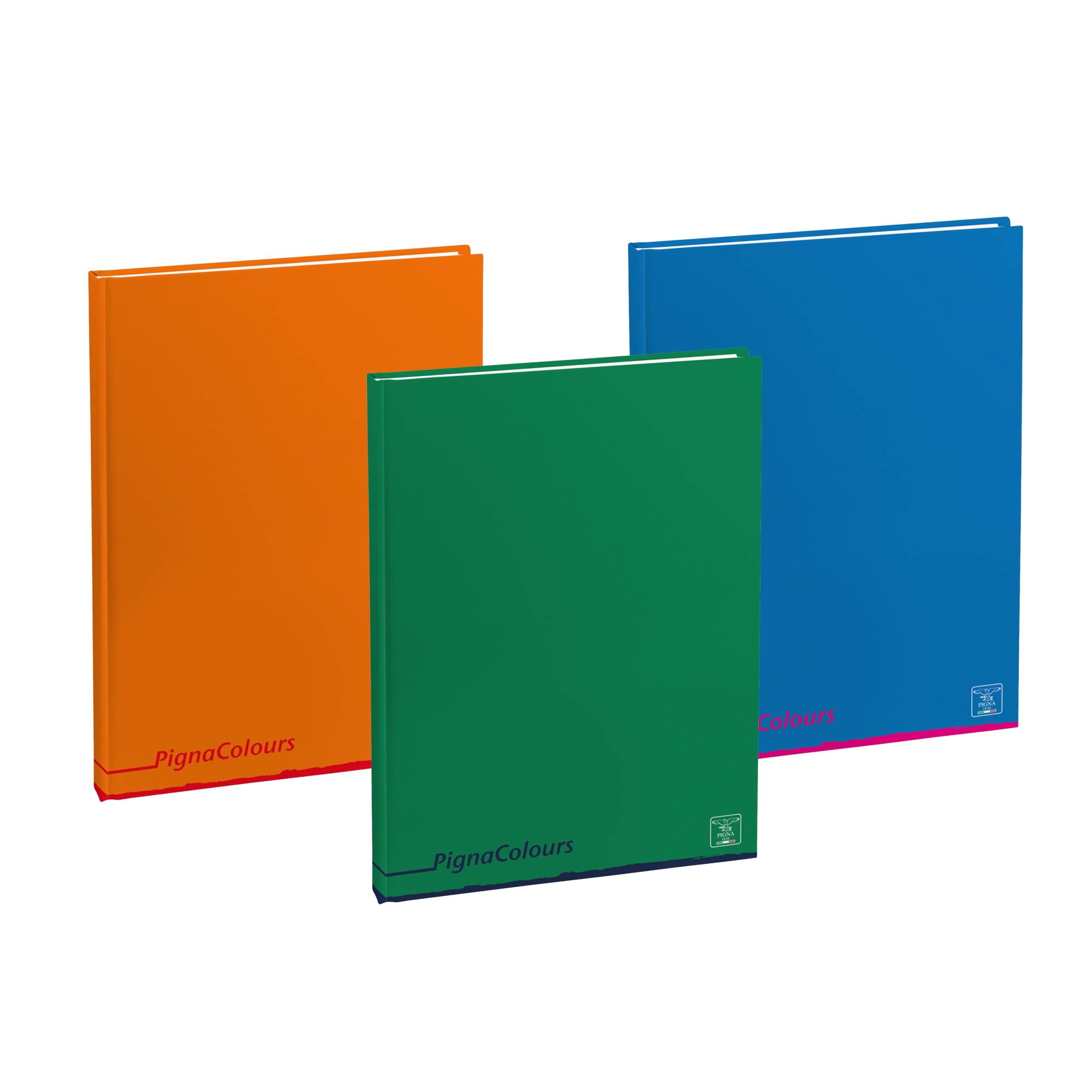 Maxi carnet ligné 80 g Pigna Colours grand format rigide de 3 pièces - 2