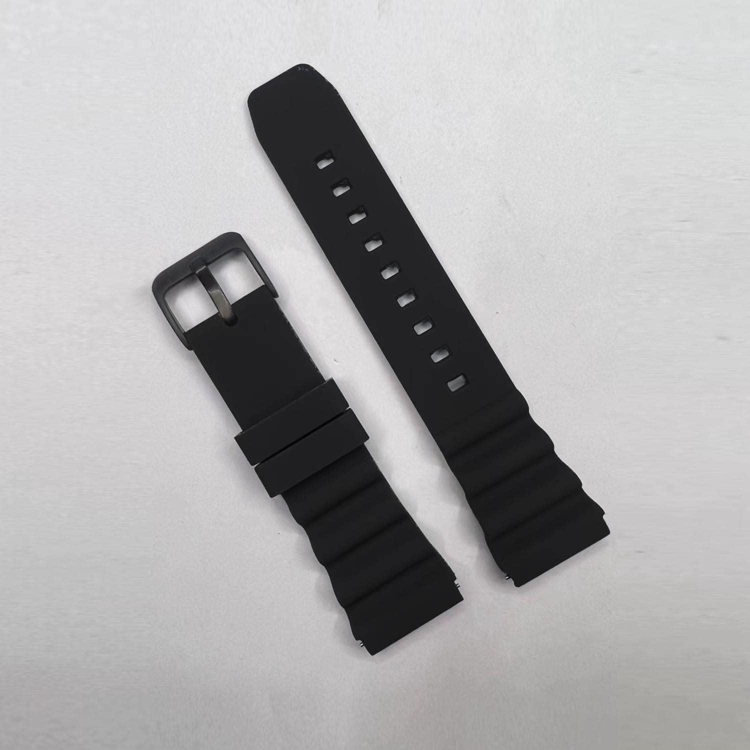 TECHONTO Zigzag 22mm Soft Silicone Buckle Watch Strap, Compatible with Samsung Galaxy Watch 3 45mm/ Gear S3 Classic/Huawei GT3 46mm & Watchs with Lug Size 22mm Silicone Replacement Strap (Black) (B0BM6DS9DN) Amazon Price History, Amazon Price Tracker