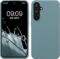 Vista 102 de kwmobile Funda compatible con Samsung Galaxy A52 / A52 5G / A52s 5G - Funda de Teléfono de Silicona TPU con Acabado Suave - Arrecife Azul