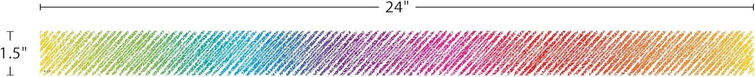 Teacher Created Resources Colorful Scribble Magnetic Border, 77290 (Pack of 2)