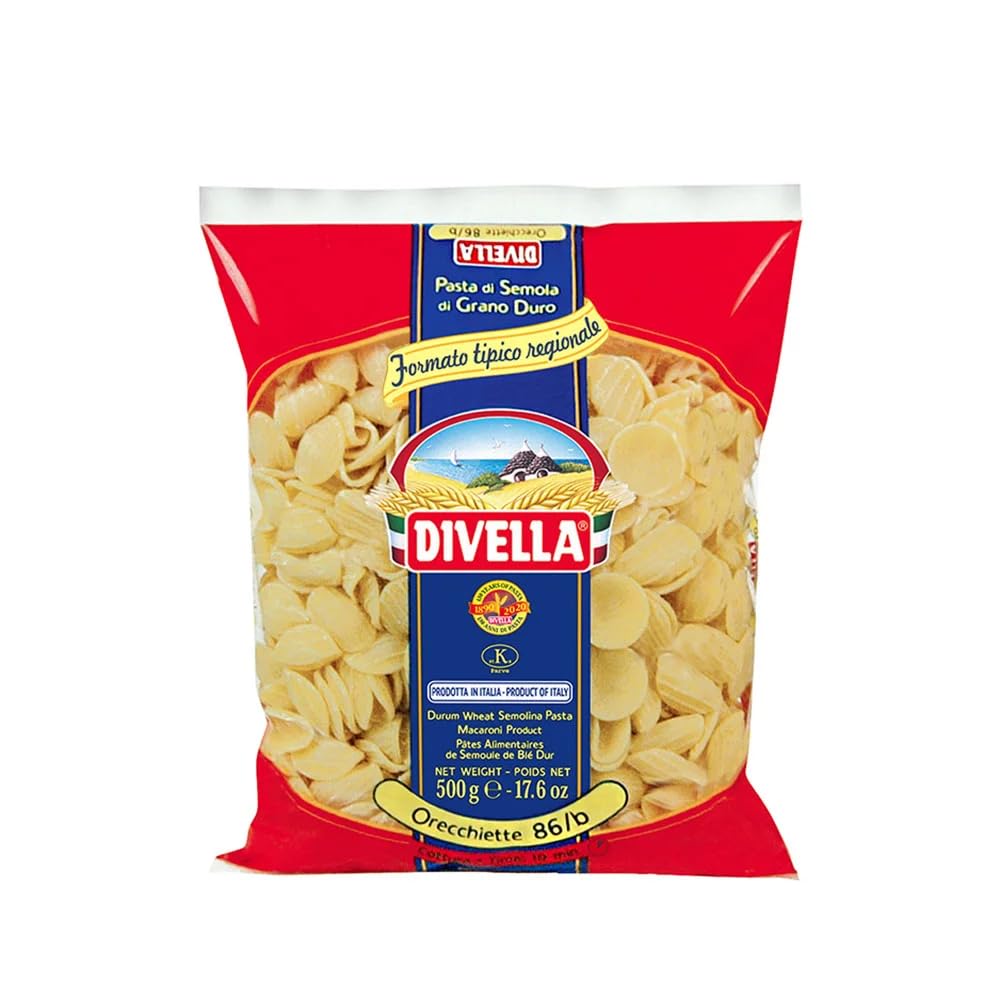 15x Divella Pasta Testpaket Ziti - Rotelle - Orecchiette - Stelline - Pipe Rigate,Italienische Nudeln aus Hartweizengrieß,500g + Beni Culinari Kostenloser Schlüsselanhänger