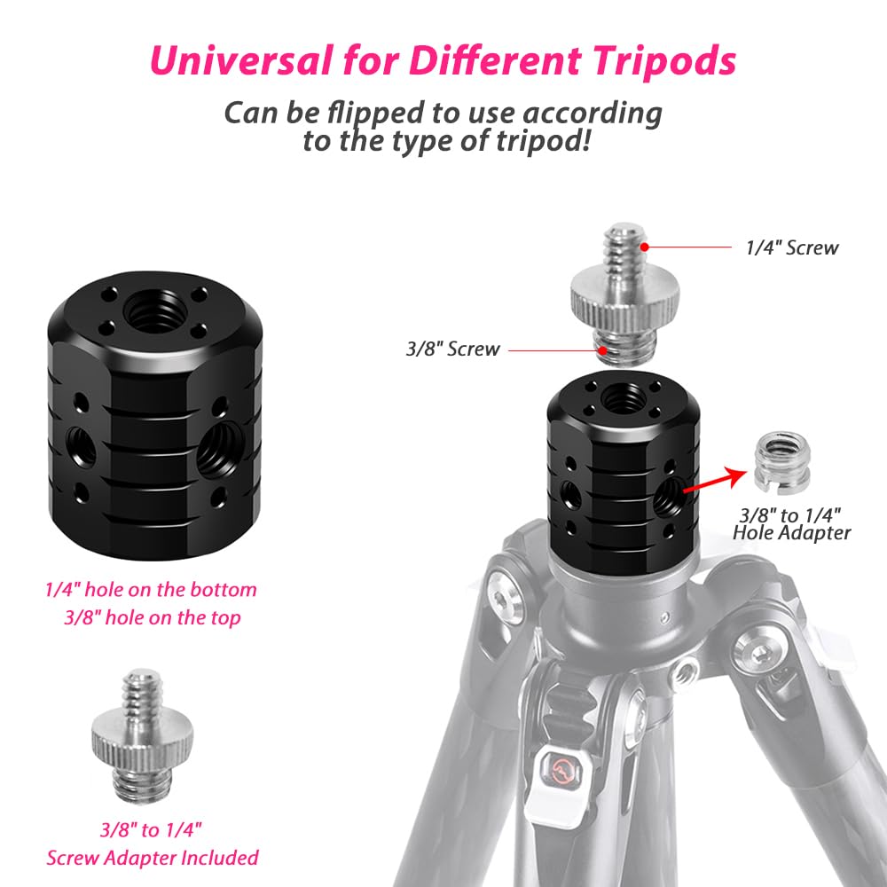 Amazon | Akeipho ネジ穴アダプター 三脚用 多機能三脚延長ブラケット