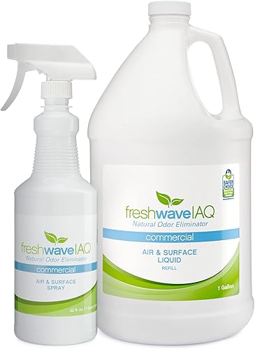 Fresh Wave IAQ Eliminación de olores, 32 onzas líquidas, spray para aire y superficie y recambio de líquido