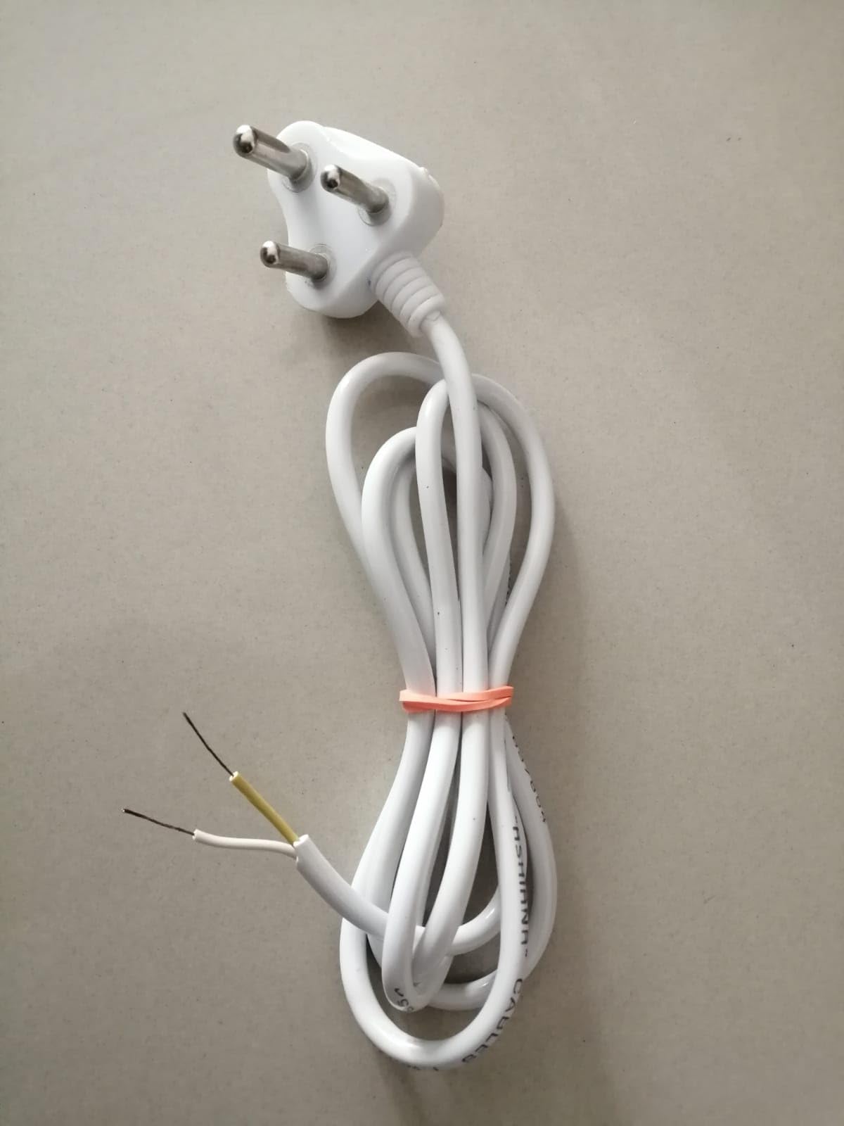 Multi Purpose Extension Power Cord, 1.5 Meter White, 3 Pin Top 6A 250V, 100% Pure Copper Wire for Home Appliances (Pack of 2)-image-47