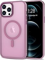 Vista 275 de Anuck - Funda magnética para iPhone 11 compatible con MagSafe, carcasa trasera mate translúcida dura, borde de TPU, delgada, resistente a impactos