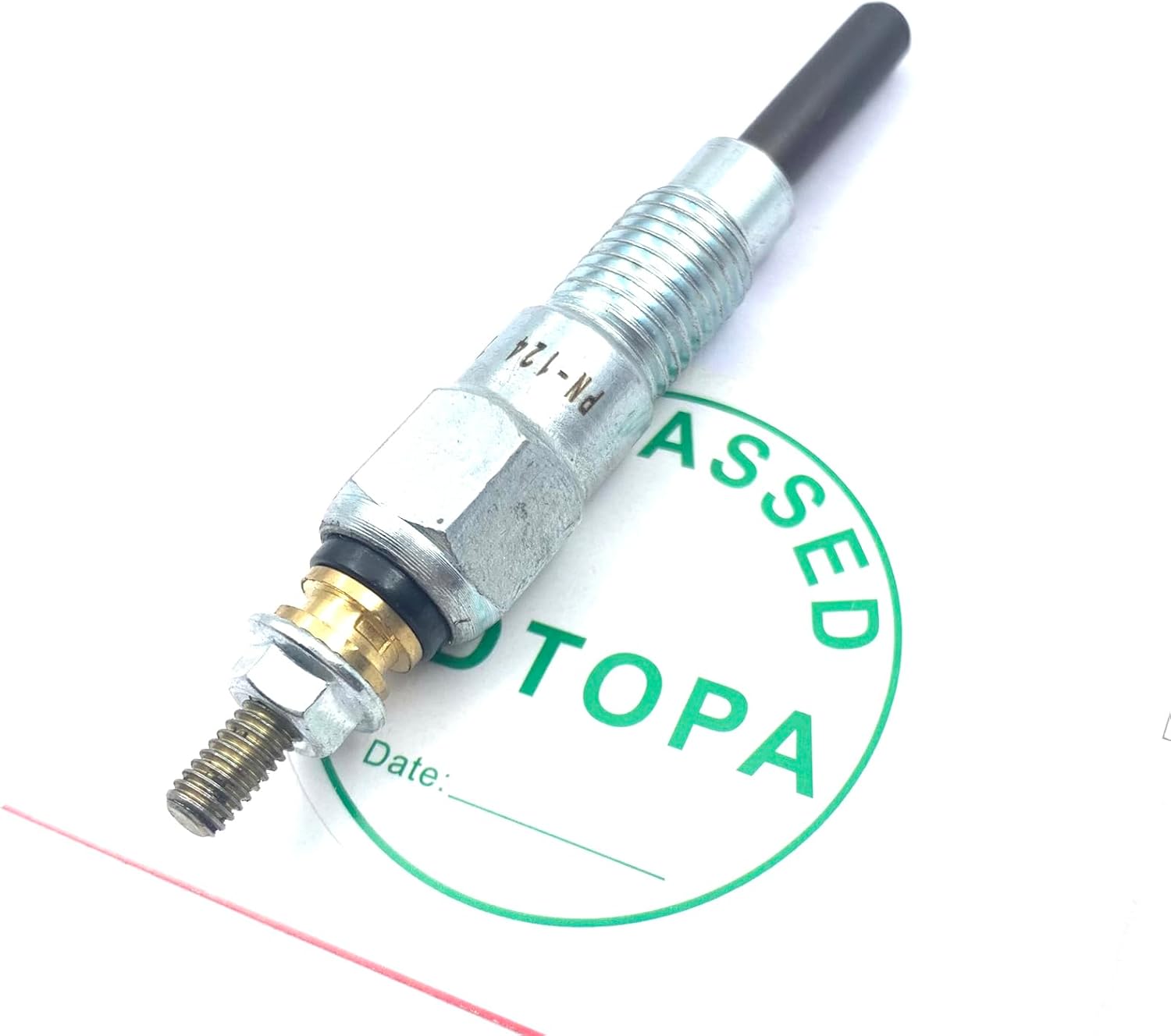 6PCS PN-124 23V 24V Glow Plug 11065-T8201 11065-T8203 Compatible for Nissan Patrol MQ SD33 SD33T 24VOLT 80-87 Aftermarket Replacement Parts