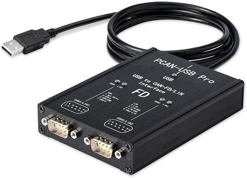 PCAN FD USB to CAN FD Compatible with IPEH-004022 Supports Vector Canoe VN1610Dual Channel PCAN FD PRO 8M Without Lin