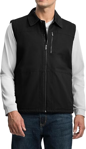 YSENTO Mens Full Zip Vest
