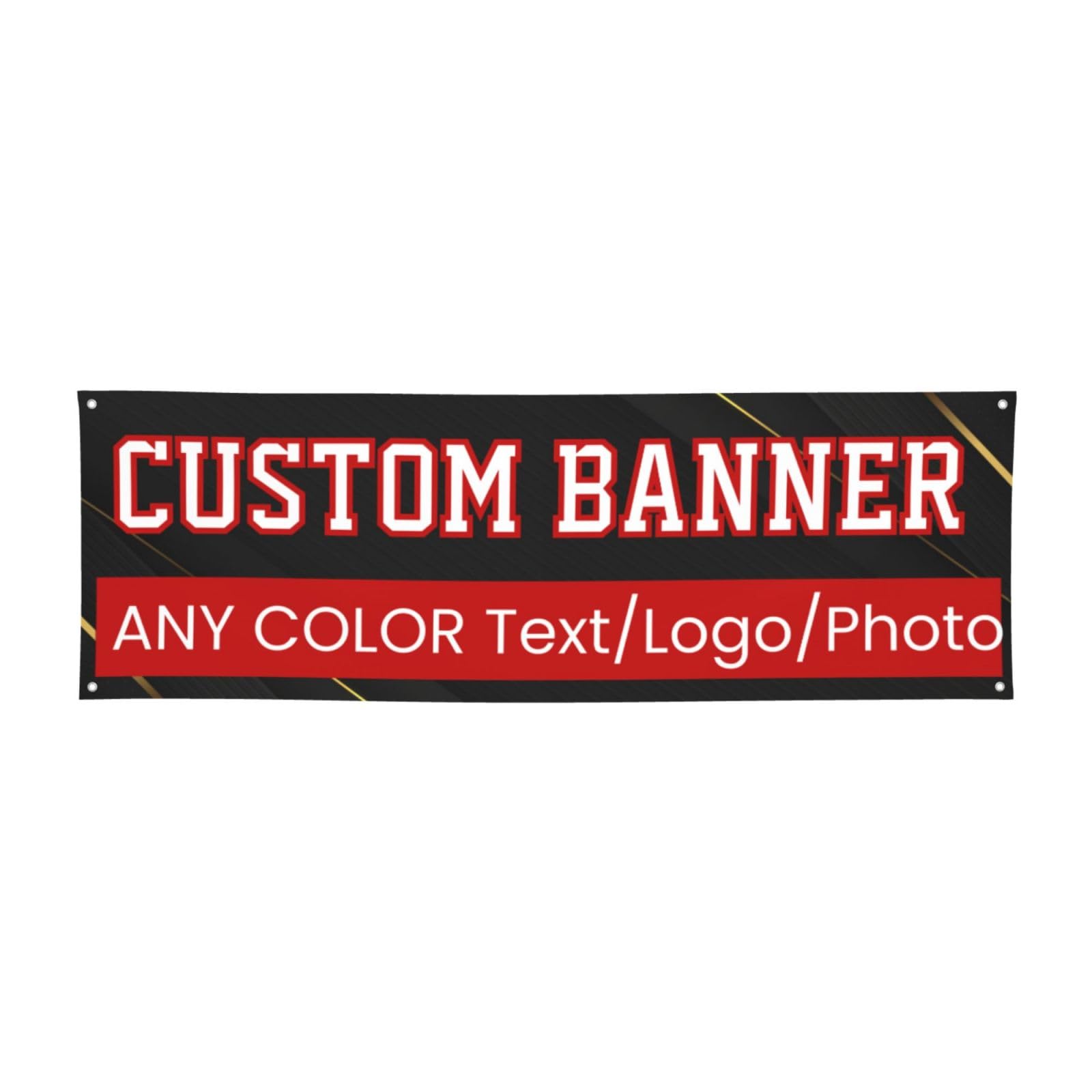 Personalized Banner Indoor & Outdoor Sign,Full Color Printing,Custom Banner with Text or Image for Business Custom Banners Personalized Banner Sign