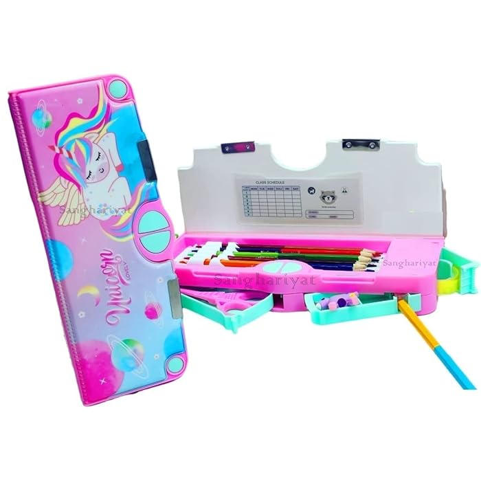 Buy Sanghariyat® Pencil Compass Box for Kids & Girls Baby Unicorn