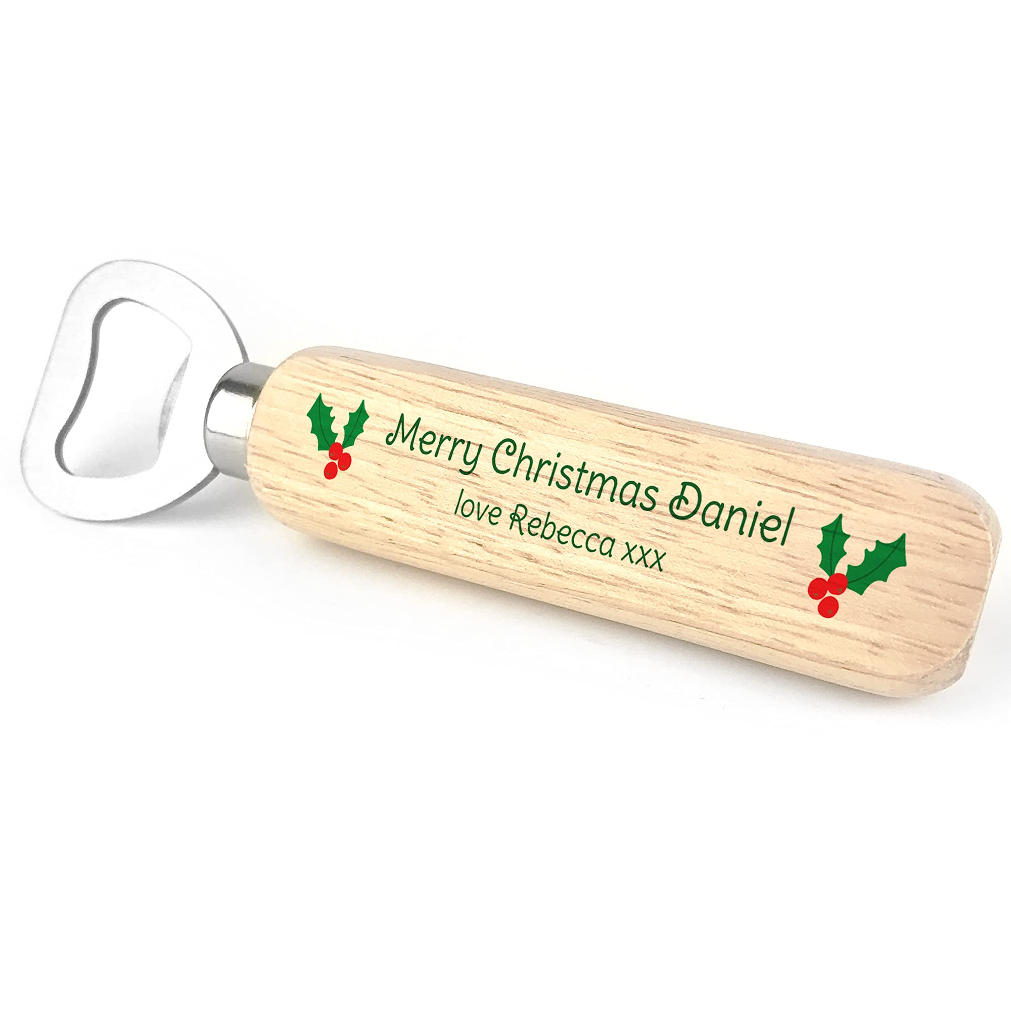 Red Ocean Personalised Christmas for Him Novelty Beer Bottle Opener for Friend