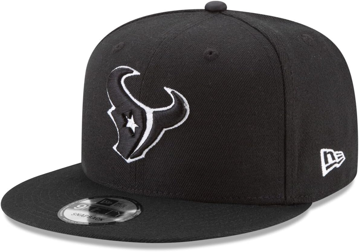 New Era NFL 9FIFTY Black/White Adjustable Snapback Hat Cap One Size Fits All