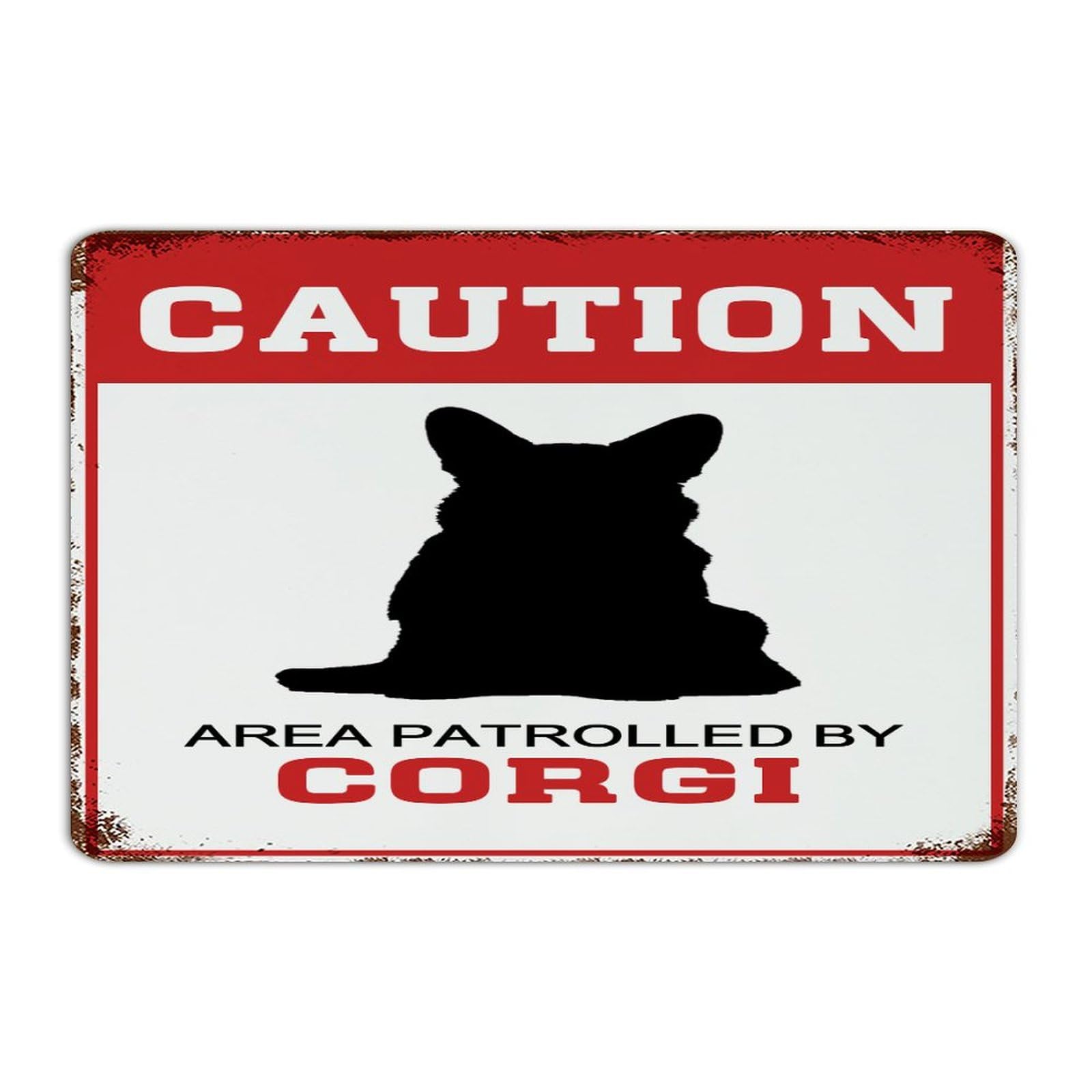 Plaque métal Corgi déco rétro pour créer une ambiance pub vintage