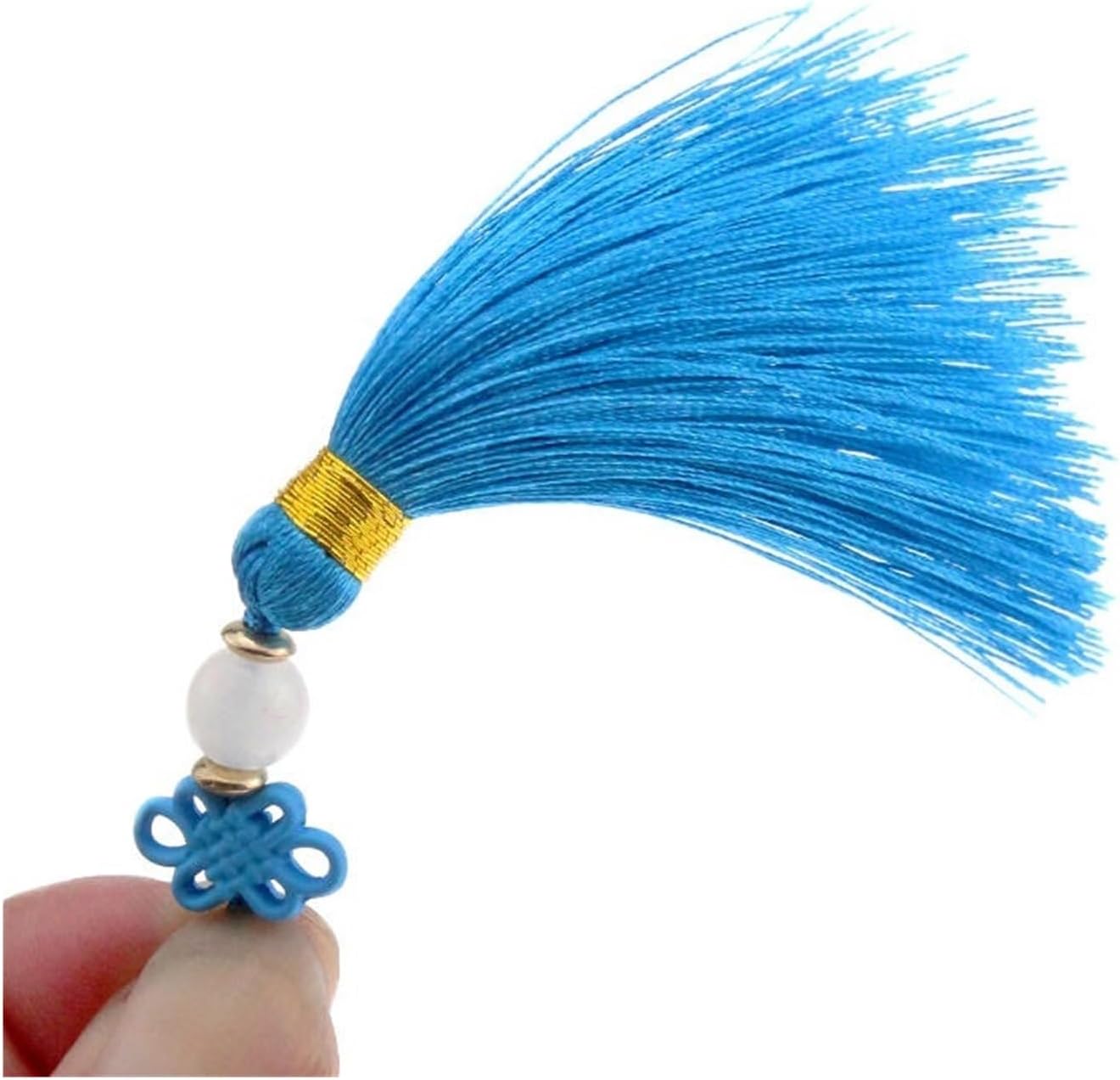 Tassels 3-9Pcs 65mm Small Tassel Decoration Bookmark Mobile Phone Hanging Ear Accessories DIY Jewelry Earrings Garment Craft Materials for Bookmarks(Color:Gray,Size:65mm 9PCS-LOT), Grey