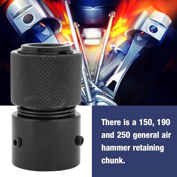 Air Chisel Retainer Replacement Chuck Snap Release Holder for Pneumatic Hammer Fits 150 190 250 Air Hammers Retaining Tool