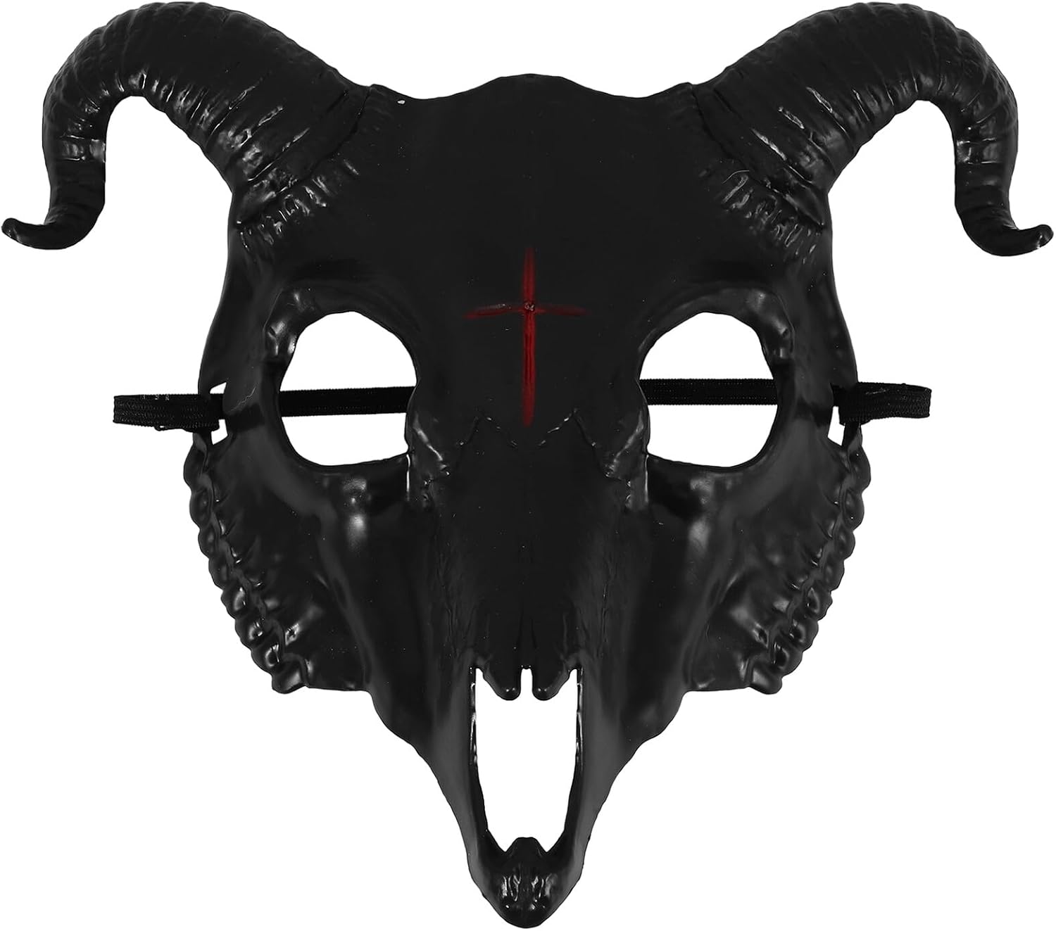 3d Goat Skull Mask Halloween Scary Sheep Horns for Adult Cosplay Party and Halloween Dress-up Accessories
