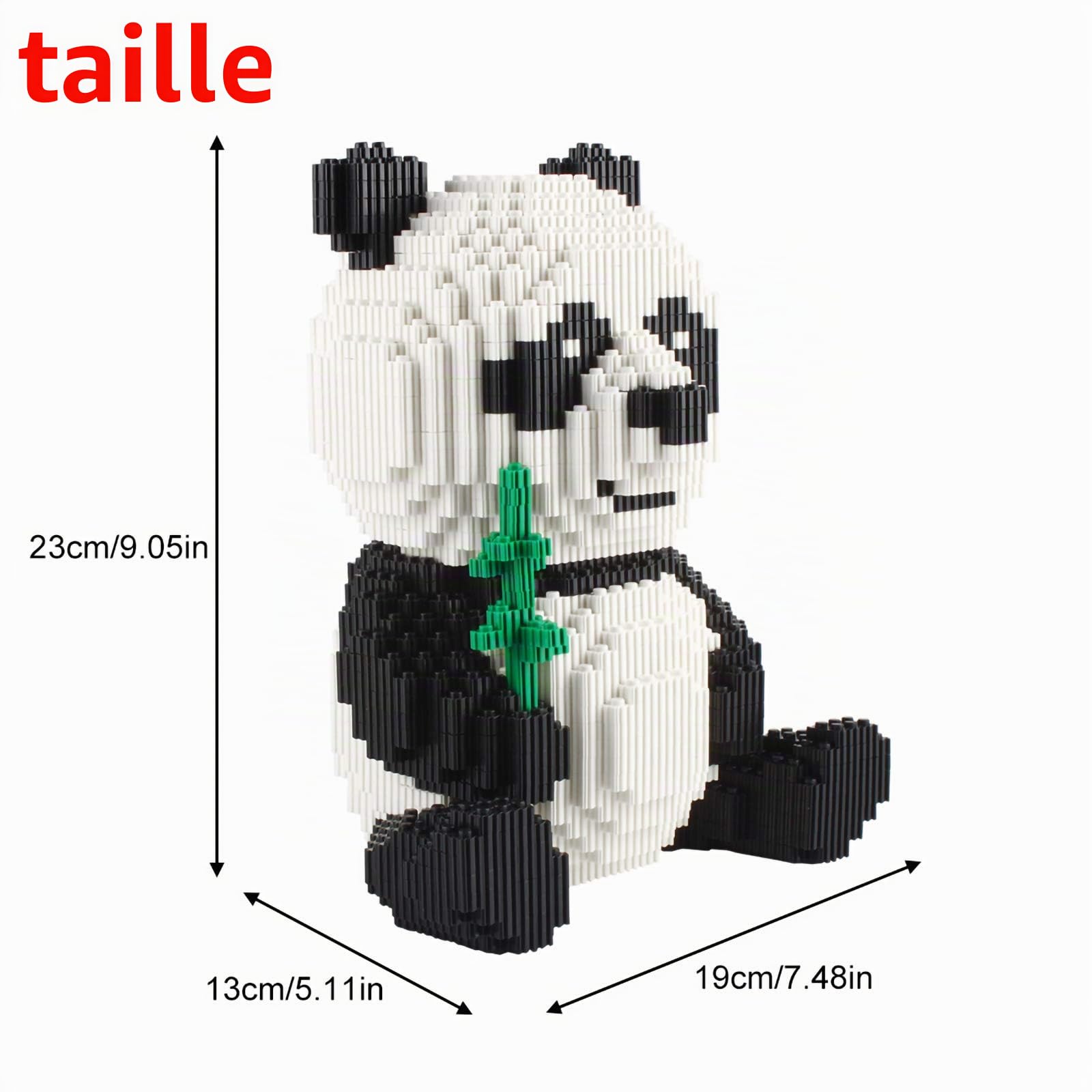Larcele Panda Sets de Jeux de Construction, 3689 Briques KLJM-02 (Modèle 2840)