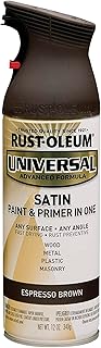 247570 Universal All Surface Spray Paint, 12 oz, Satin Espresso Brown