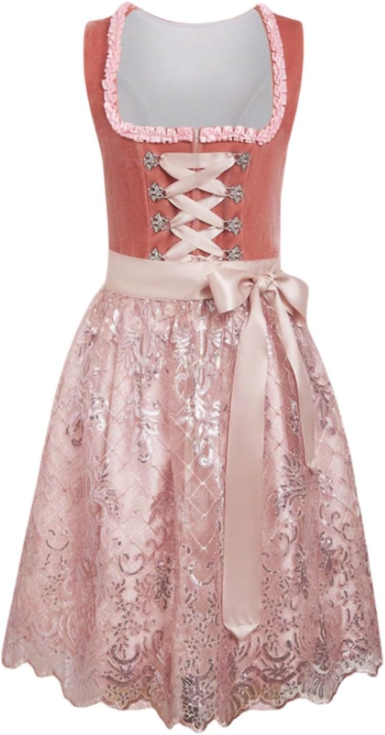 女性用バイエルンビールフェスティバルチュームドレス、オクトーバーフェストプレ衣装、エレトな宮廷ドレス、ハロウィンパーティー衣装、ドイ