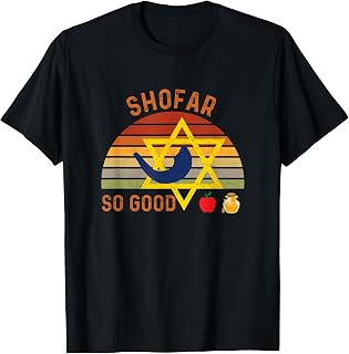 Shofar So Good Rosh Hashanah Apple Honey Jewish New Year T-Shirt