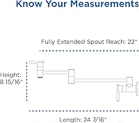 Vista 6 de Gerber Llenadora de ollas de montaje en pared Parma para fontanería