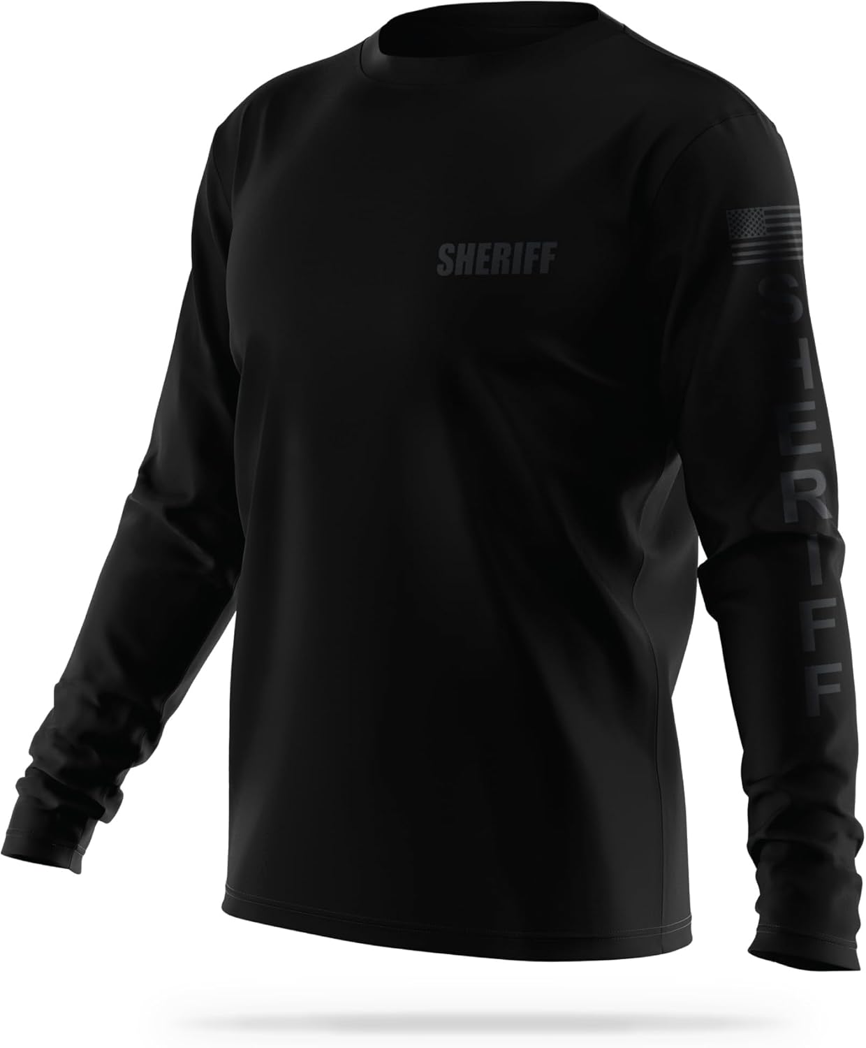 Sheriff Utility Long Sleeve - USA Patriotic Shirt - Durable Breathable Moisture Wicking Law Enforcement - Image 3