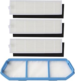 Replacement Accessory for ILIFE A4 A4s Vacuum Cleaner - 1 pcs Primary Filter 3 pcs Hepa Filters and 3 pcs Sponges