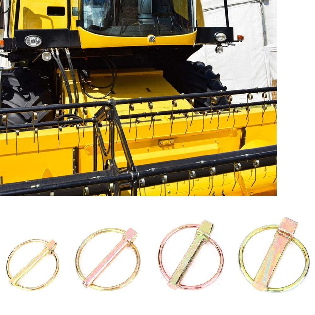 50Pcs Coppiglie a Scatto, Spine a Scatto in Acciaio Lynch Pin per Trattori Agricoli Rimorchio