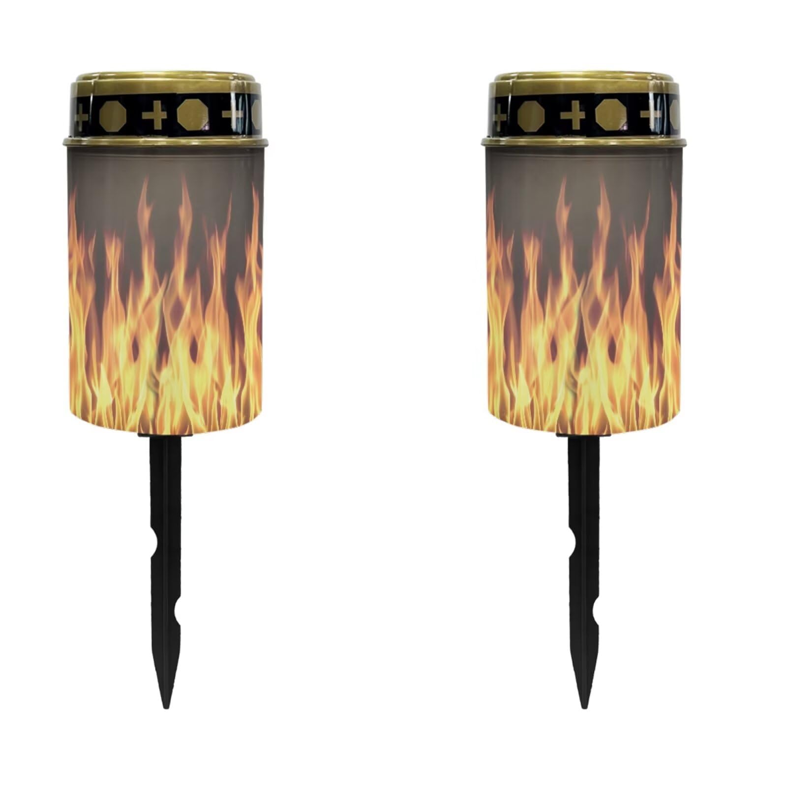 Waterproof Cemetery Solar Lights Flameless Candle