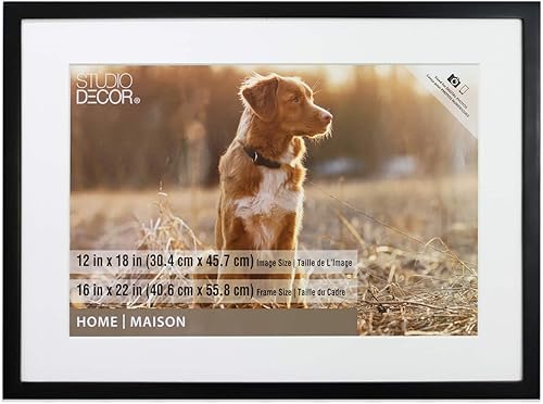 Miniatura 2 de Paquete de 8 Marco Tyler negro, colección Home by Studio Décor