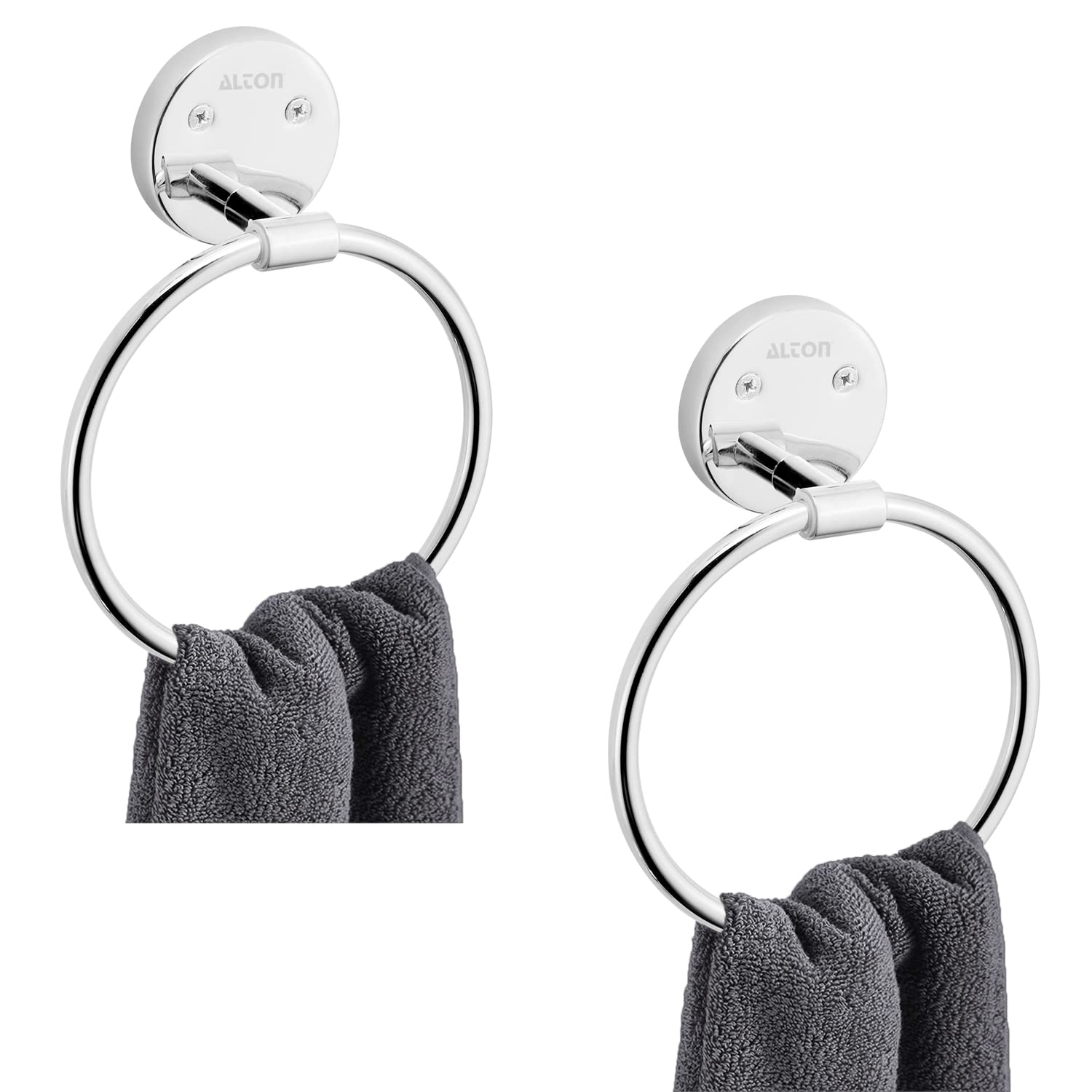 ALTON BTA30100, Stainless Steel, Towel Ring/Napkin Ring/Napkin Holder/Towel Hanger/Bathroom Accessories (Chrome) Pack of 2 (B0C3MMG7RZ) Amazon Price History, Amazon Price Tracker