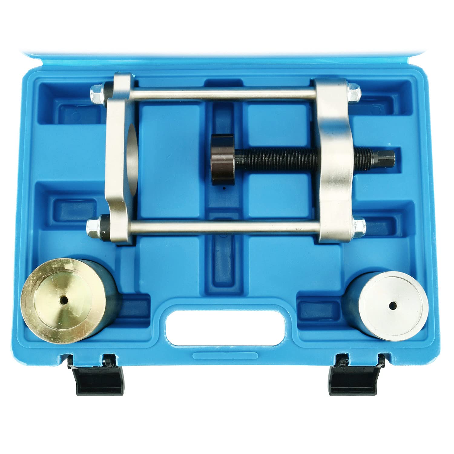 FreeTec Extracteur de rotule à bille avec presse pour roulement silencieux - Outil de prise pour essieu arrière compatible avec Ford Focus MK1 1998-2004