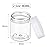 SATINIOR 36 Pieces 2.5 oz Plastic Jars with Lids Wide Mouth Airtight Reusable Container Acrylic Cosmetic Small Jars for Lotions Ointments Travel Toiletries Creams Make up Storage(White)