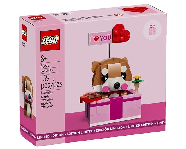 Foto 2 de 4 de Lego Valentine's Day 40679 Caja de Regalo de Amor, Juego de Cachorros y Perros
