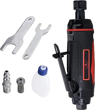 AEROPRO TOOLS 1/4-Inch Mini Air Straight Die Grinder AP17314 with 1/4 collect, 22000 RPM