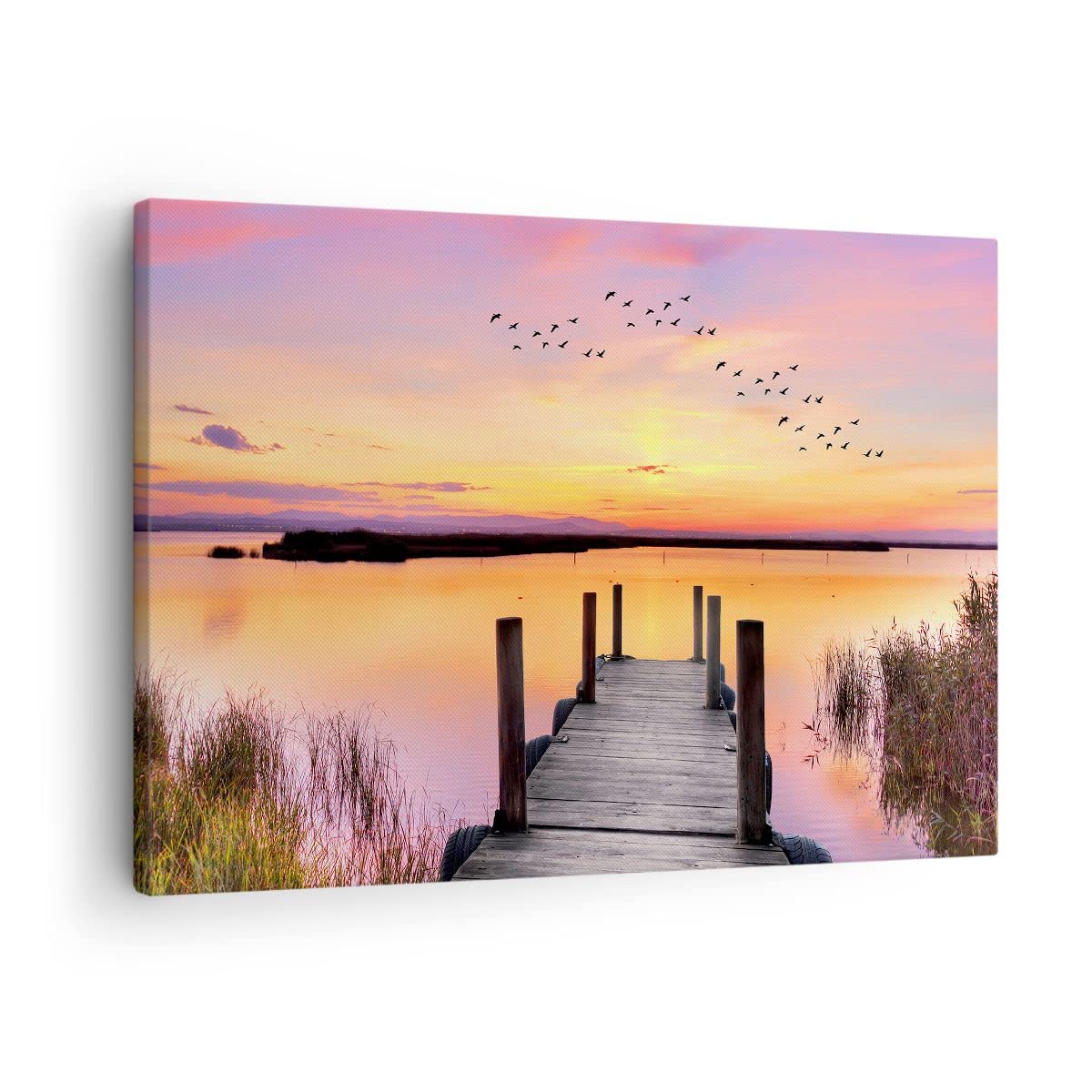 Moderno Quadro su Tela 70x50 cm Stampe da Parete Paesaggi Marino - 3056