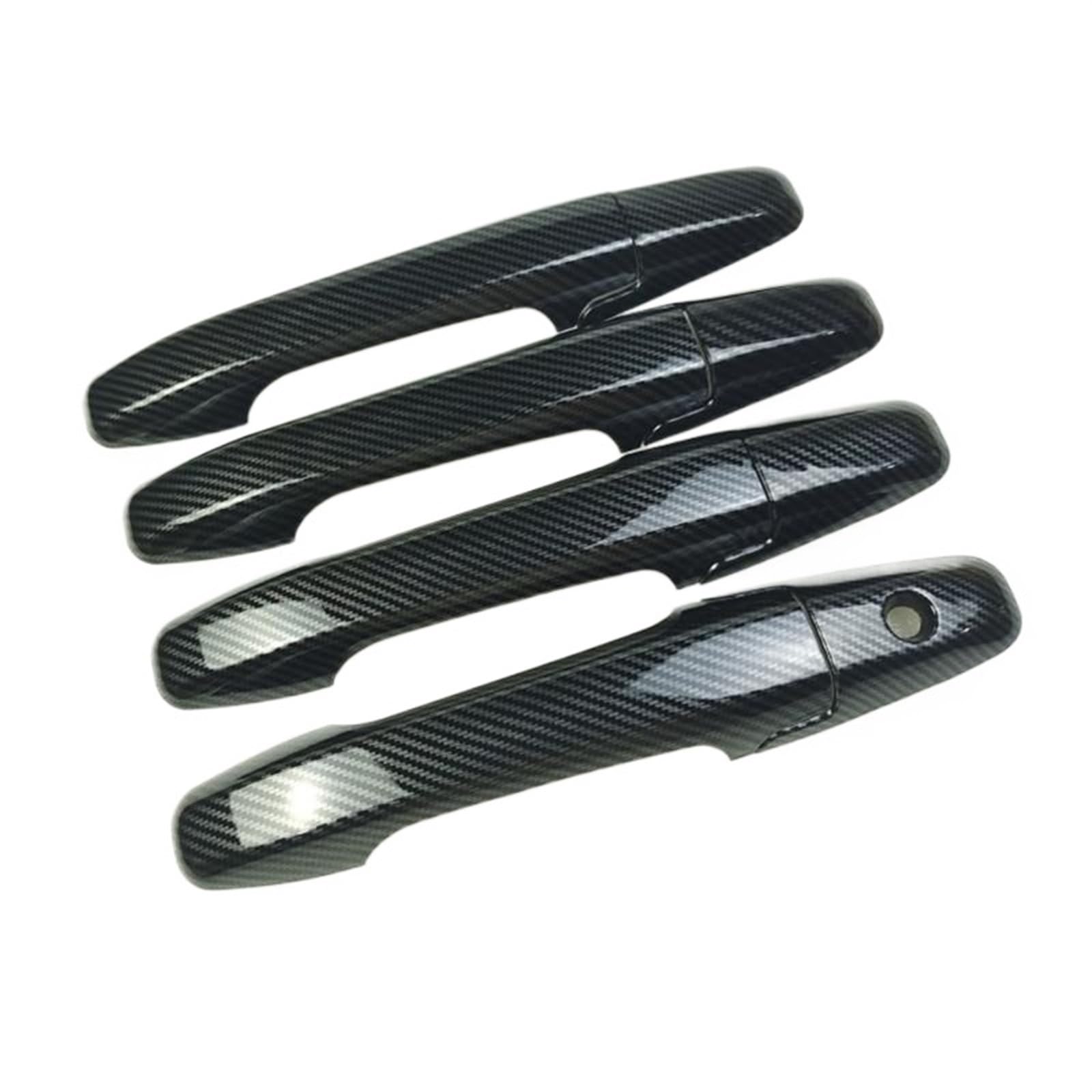 Drezzo Car Exterior Door Handle Carbon for Fiber Style Exterior Door Handles Cover Trim for Honda for Civic 2006-2011