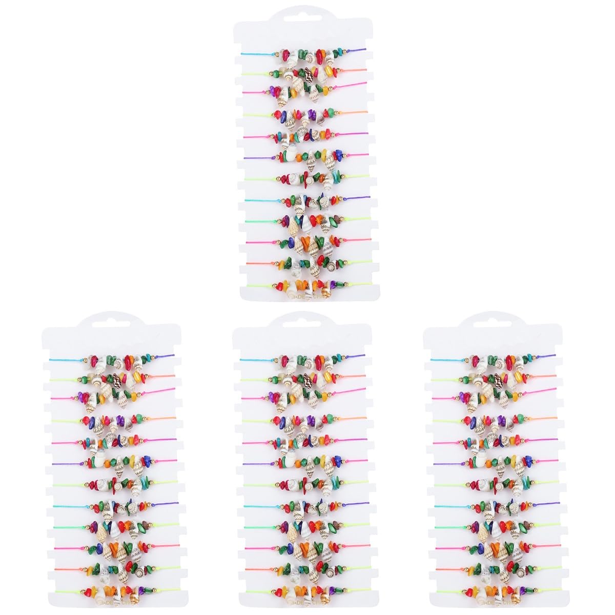 FRCOLOR Tobilleras De Naturales Para Mujer Joyería De Bohemia Y Conjunto De Tobilleras 12 Piezas X 4
