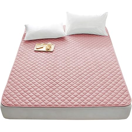 Amazon ベッドパッド 敷きパッド シングル 快適 防ダニ 抗菌防臭 吸汗 速乾 洗える ホテル仕様 ピンク シングル 100x0cm ベッドパッド 敷きパッド オンライン通販