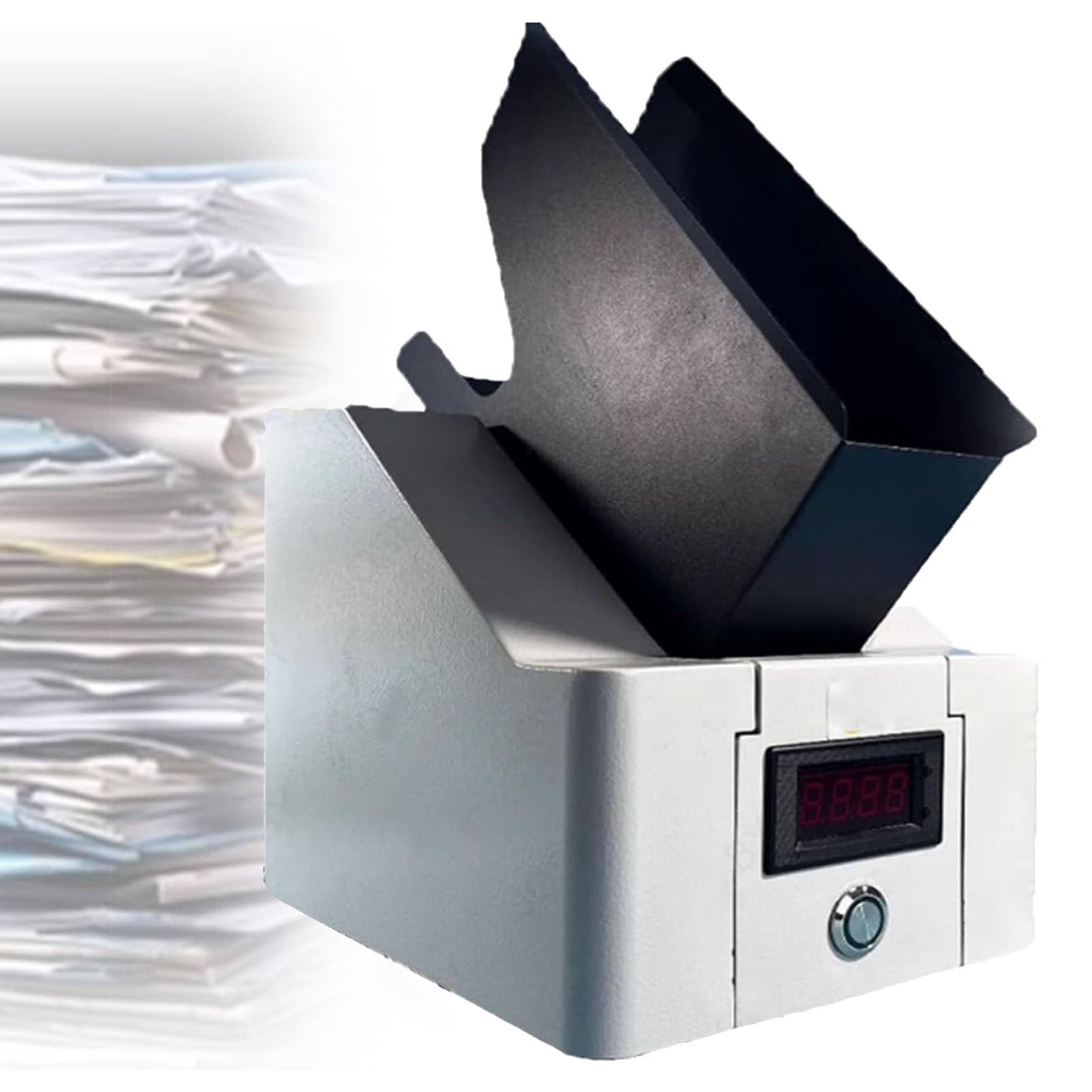 Jogger e selezionatore automatico di carta da scrivania con angoli guida, efficiente organizer per fogli A4, risolve il disordine e il disallineamento